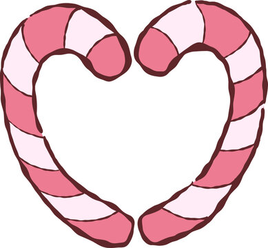 Heart Candy Cane