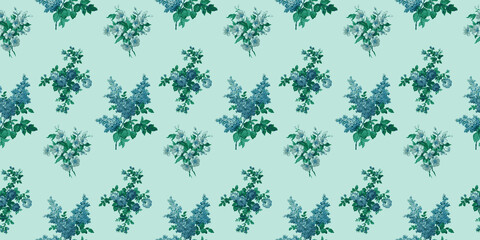 seamless floral pattern with flowers