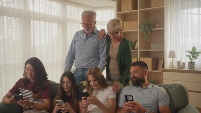 Generation gap and digital addiction affecting communication between family members at home