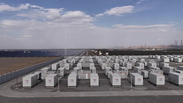 Integrated solar power and energy storage station