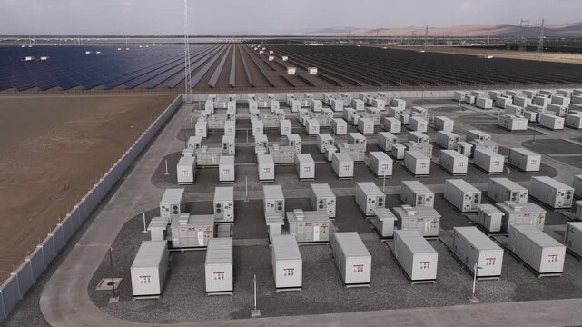 Integrated solar power and energy storage station