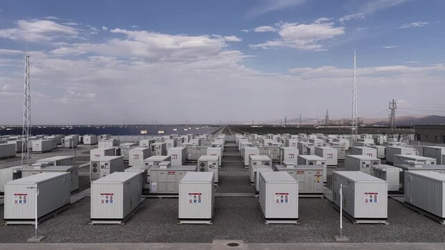 Integrated solar power and energy storage station