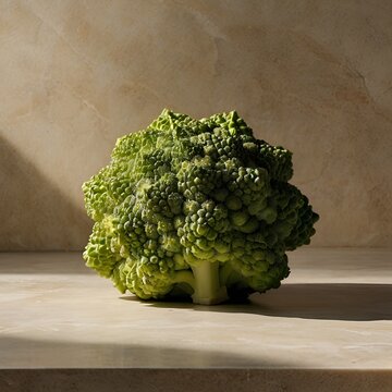 Romanesco Broccoli with Natural Fractal Geometry
