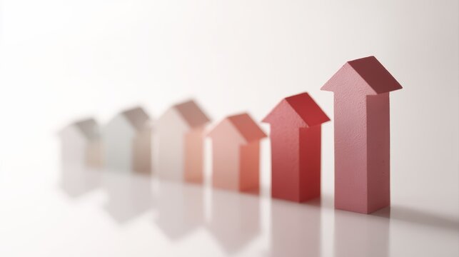 real estate investment growth with rising mortgage interest rate chart