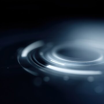 futuristic circular control panel holographic interface technology ui concept