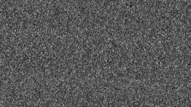 Old Retro TV - Static tv black and white noise caused by bad signal reception