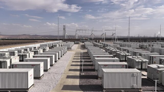 Integrated solar power and energy storage station