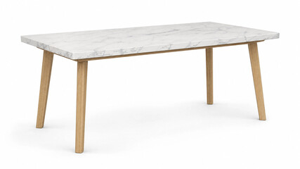 Fototapeta premium Modern Wooden Dining Table for Elegant Home and Office Interiors