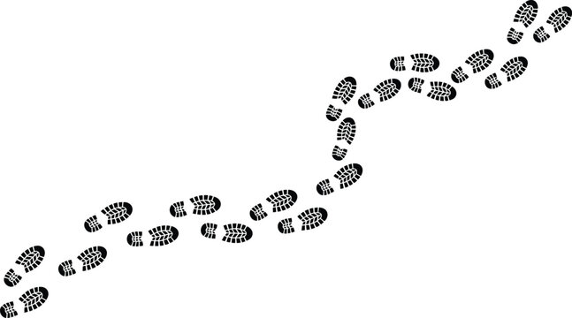 Shoe print black icon set. human footprints symbol for your web site design, logo, app, UI. vector illustration.