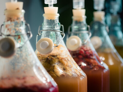 Organic homemade mead making at home 