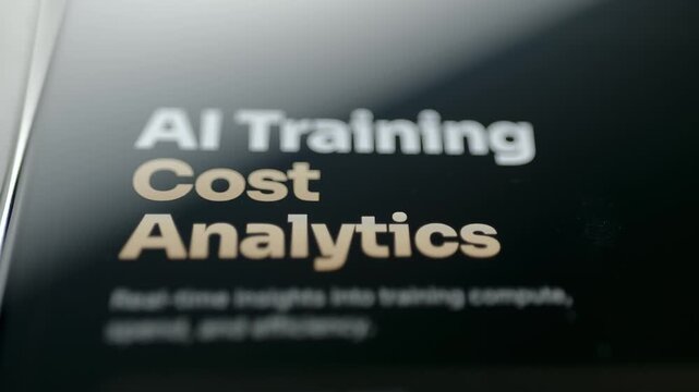 ai training cost analytics title interface