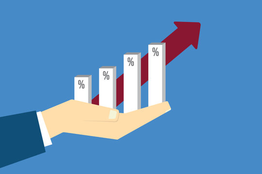 Corporate Success and Profit Growth Business Illustration