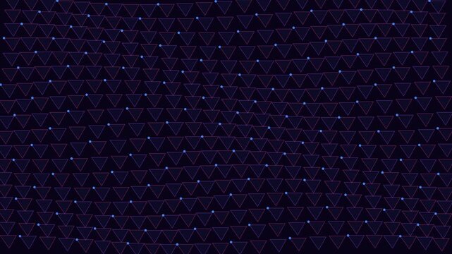 Abstract geometric mesh with connected triangle pattern vector