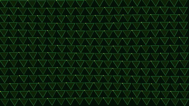 Abstract green geometric triangle mesh motion background vector