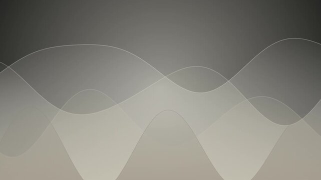 Abstract gray and white flowing waves background design with smooth curved lines for modern presentation