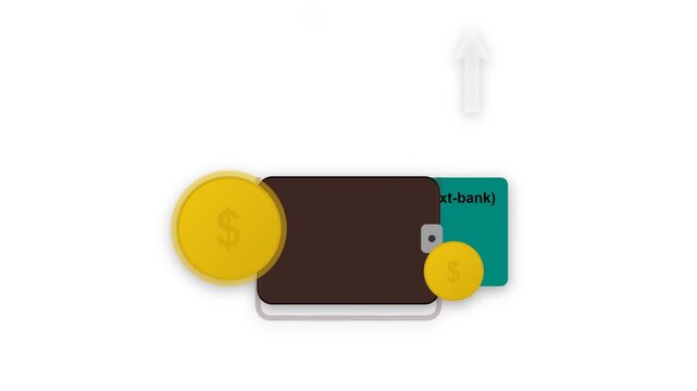 Smartphone with cryptocurrency coins and digital wallet app. Mobile payment and Bitcoin investment on touchscreen device.