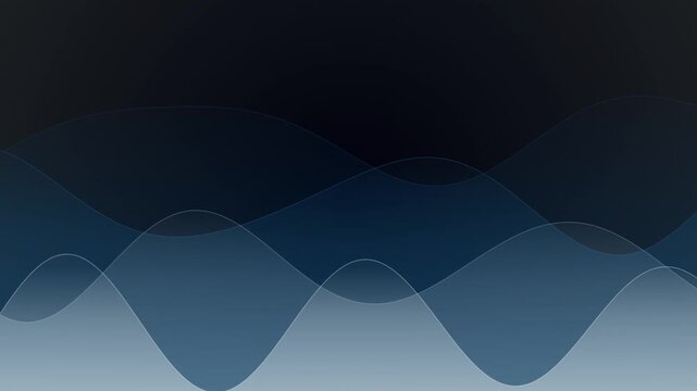 Dynamic sound wave patterns on a gradient background, representing abstract digital flow and modern technology concepts for contemporary design