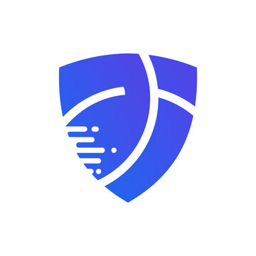 AI Cyber Shield Logo, Artificial Intelligence Security Technology Protection Vector Icon
