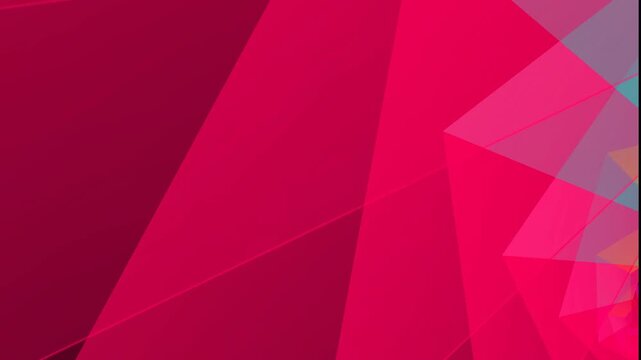Abstract Magenta and Pink Low Poly Geometric Triangle Background Pattern