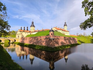 Beautiful medieval castle in Belarus. The legacy of the Radziwills Nesvizh Castle. © nicolas