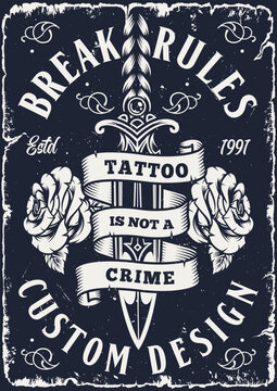 Break rules with tattoo design