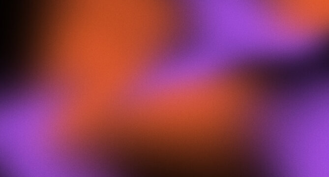 Orange purple abstract blur gradient background with soft color blend, defocused light, warm tone, smooth texture, and modern art