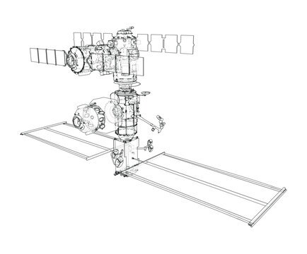 detailed illustration of a spacecraft module