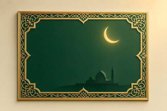Luxury Islamic Border Background