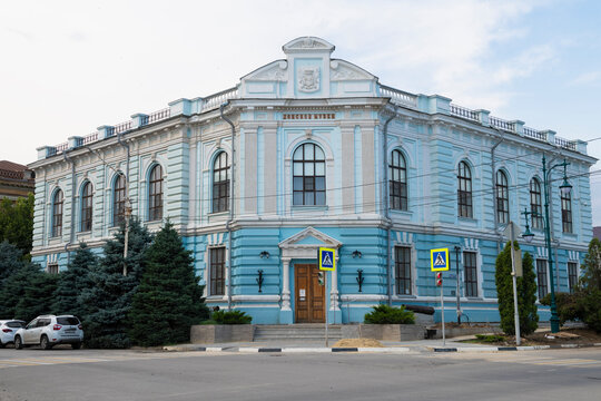 NOVOCHERKASSK, RUSSIA - JULY 15, 2026: The building on the Museum of the History of the Don Cossacks on a July day. Novocherkassk, Rostov region