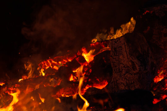 Einblicke in eine Flamme