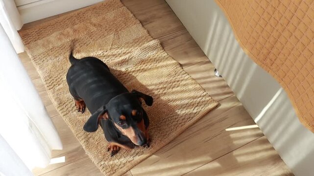 homem recebe amor e carinho de cachorro da ra&ccedil;a duchshund 