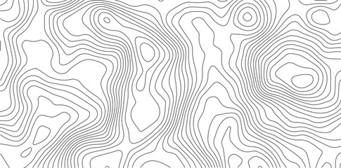Minimalist black topographic map lines on white background with topography abstract background cartography geography elevation illustration structure geometric minimalist © AbuTalha