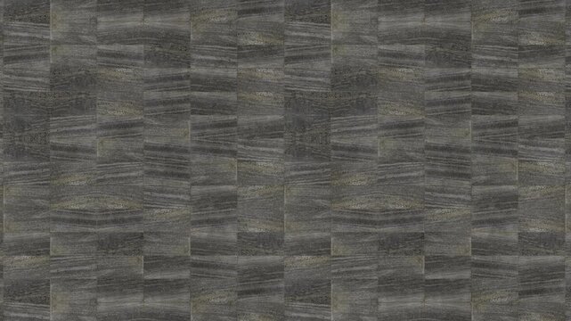 Modern charcoal paving stones create an infinite loop background.
