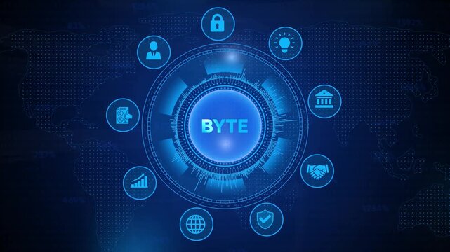Digital byte technology hud interface with global network