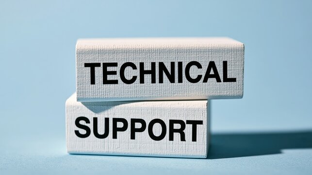 Technical support blocks form a message about the professional assistance provided to users for resolving complex issues.