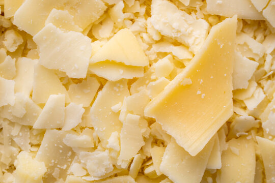 Closeup of shredded cheese 