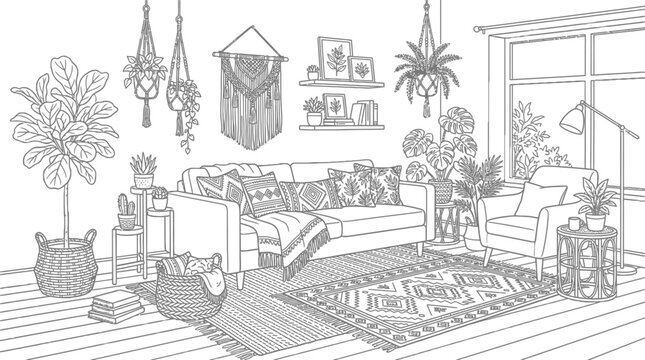 sketch of a house