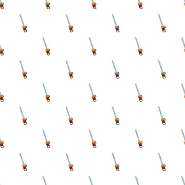 Hedge trimmers creating an endless pattern for gardening and landscaping backgrounds