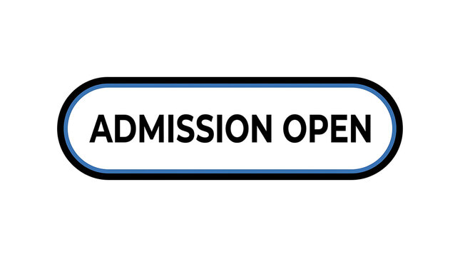 Admission open button for school or college website