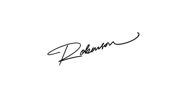 Fake sample handwritten signature in elegant calligraphy script on white background