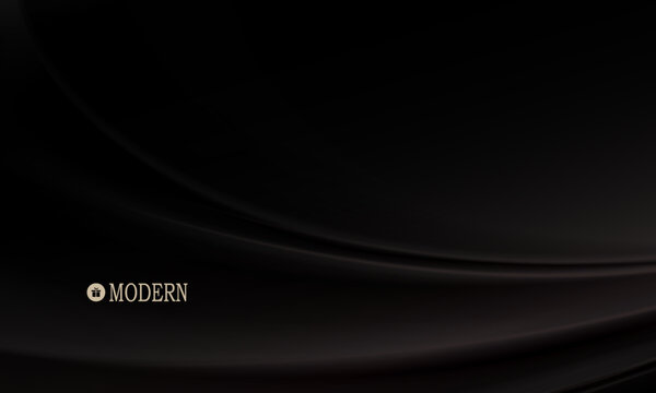 Dark background with fabric folds and textured waves.