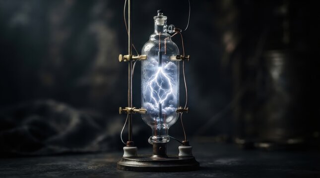 Vintage electrical discharge glass device