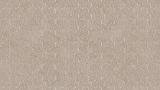 Neutral Hexagon Paving Stone Pattern, Seamless Loop Background