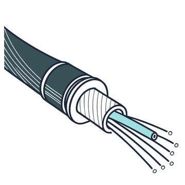 Fiber optic cable cross section for high speed connectivity