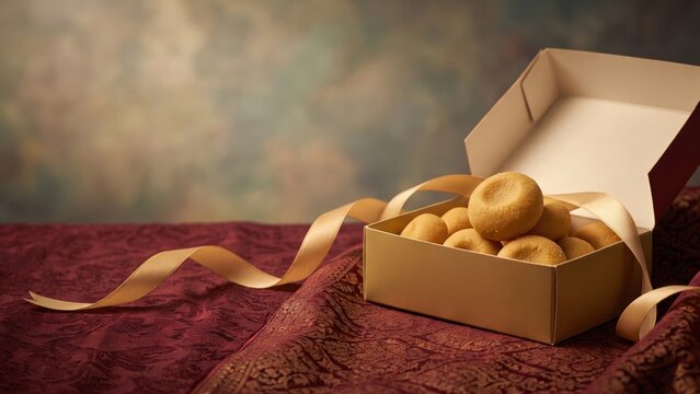 Peda Mithai Gift Box &ndash; Premium Indian Sweet Banner Background