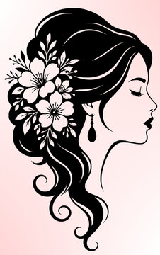 woman with flowers