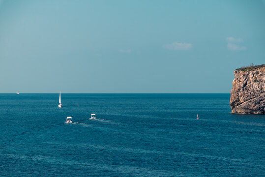Playas en la isla de Menorca