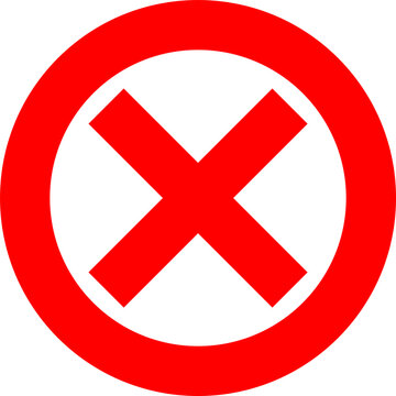 Red Cross Circle Symbol PNG Transparent Background