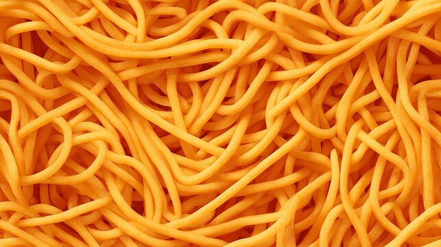 Noodles create an abstract textured background.