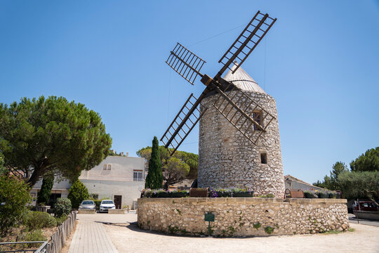 Famous Allauch windmill, Allauch, France